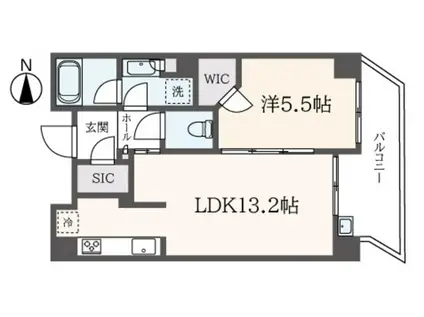 アトラス中野中央(1LDK/3階)の間取り写真