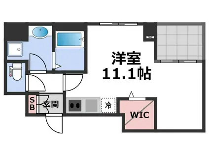 D-ROOM城東(ワンルーム/1階)の間取り写真