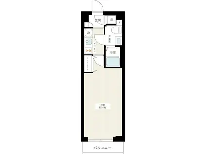 イアース東武練馬II(1K/1階)の間取り写真