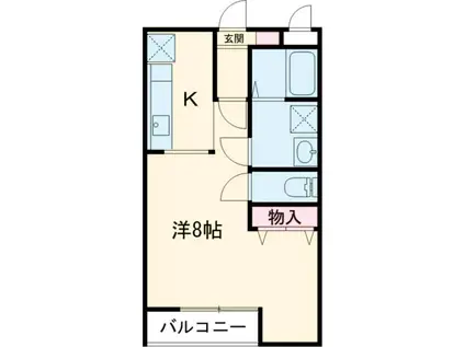 コパン・ド・サルテ(1K/2階)の間取り写真