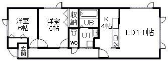 ACT 02(2LDK/1階)の間取り写真