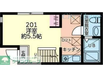 ガーベラ希望ヶ丘GERBERA KIBOUGAOKA(1K/2階)の間取り写真