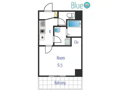 LA・PLAGE II(1K/1階)の間取り写真