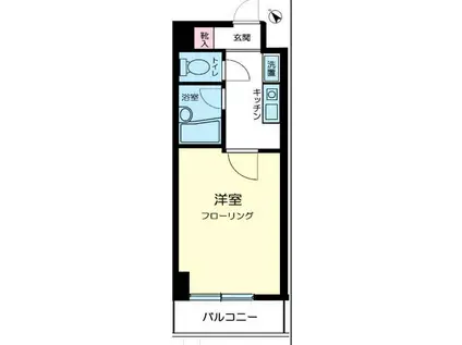 スカイコート新宿第8(1K/4階)の間取り写真