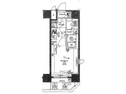 ジーベック蒲田ステーションエグゼ(1K/8階)の間取り写真