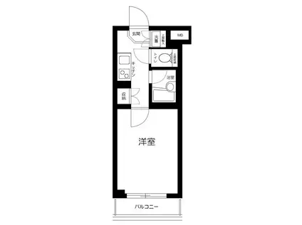 ルーブル練馬参番館(1K/3階)の間取り写真