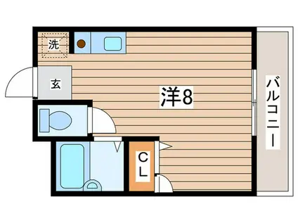 アヴェニール・ヴァン(ワンルーム/3階)の間取り写真