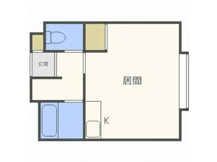 タフトマンション(ワンルーム/4階)の間取り写真