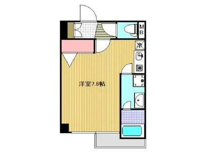アドバンス高田馬場(ワンルーム/2階)の間取り写真