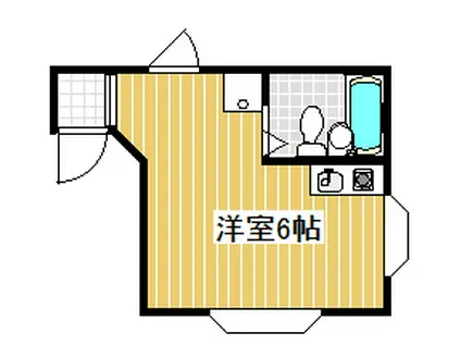 サンラフォーレ吉田(ワンルーム/2階)の間取り写真