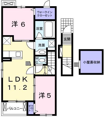 ファイン コルソV(2LDK/2階)の間取り写真