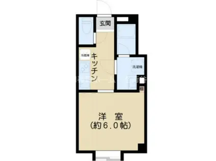 ヴェルダー音羽(1K/1階)の間取り写真