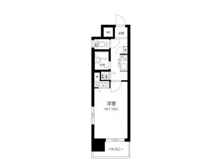 ガラ・ステージ茗荷谷(1K/2階)の間取り写真