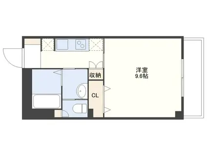 SUNパール駅前(1K/5階)の間取り写真