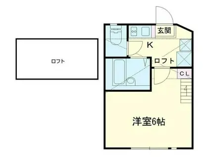 クレスト新杉田(1K/1階)の間取り写真