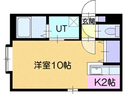 グランルピーノ(1K/2階)の間取り写真