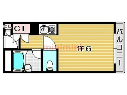 ベルメゾン中津(1K/1階)の間取り写真