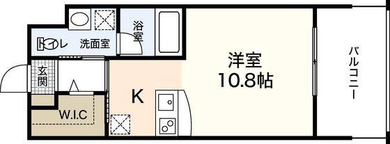 DER GLANZ.Y2(ワンルーム/8階)の間取り写真