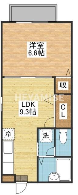 シャーメゾン久山台(1LDK/2階)の間取り写真