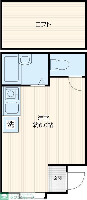 MGB狛江(ワンルーム/1階)の間取り写真