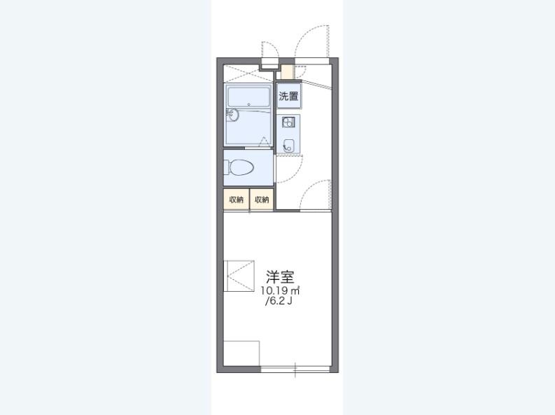 レオパレスKANEKOII(1K/1階)の間取り写真