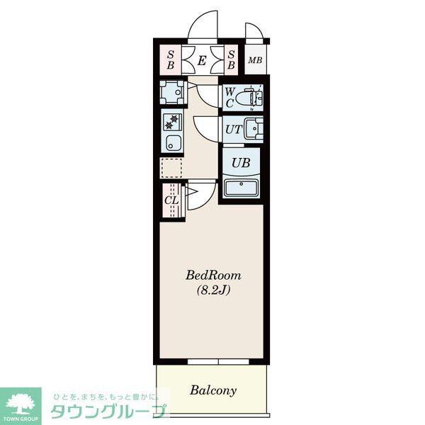 S-RESIDENCE名駅ウエスト(1K/12階)の間取り写真