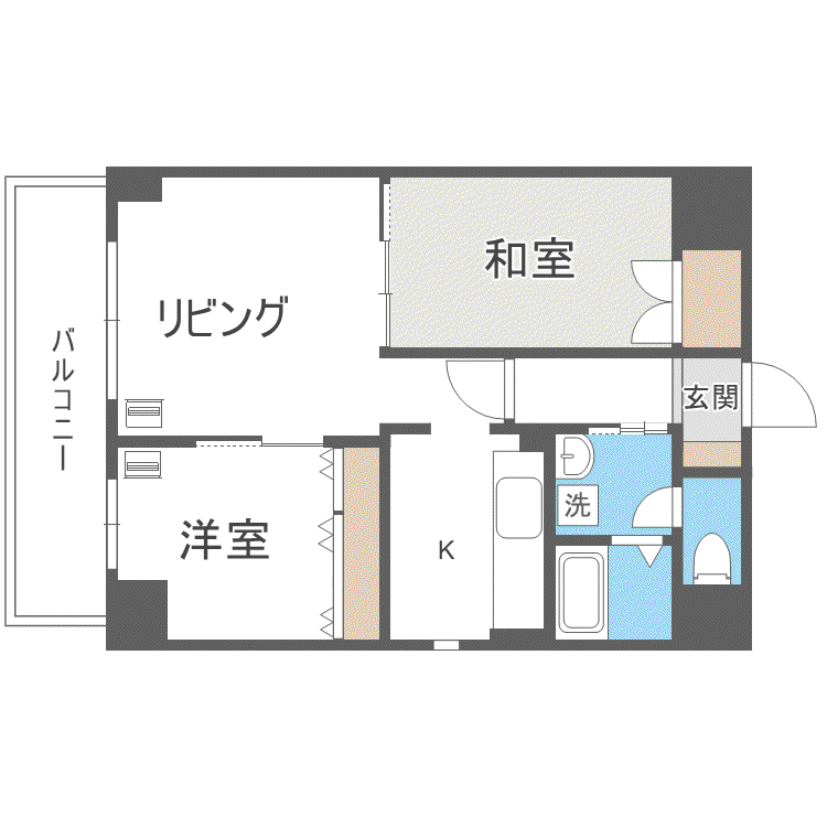クレールゆりがはら(2LDK/10階)の間取り写真