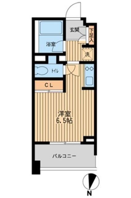 プロスペクト森下(ワンルーム/2階)の間取り写真