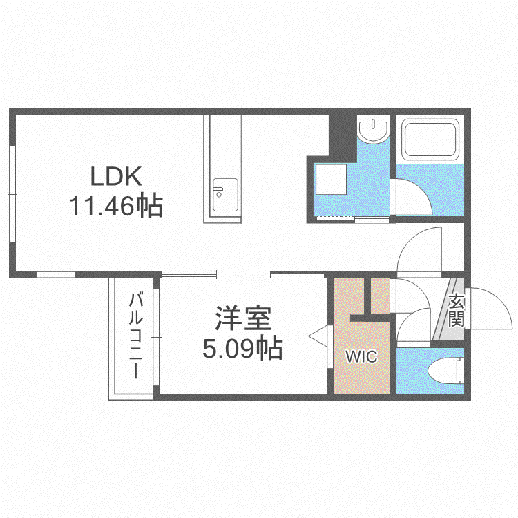MCDIARMID(1LDK/4階)の間取り写真