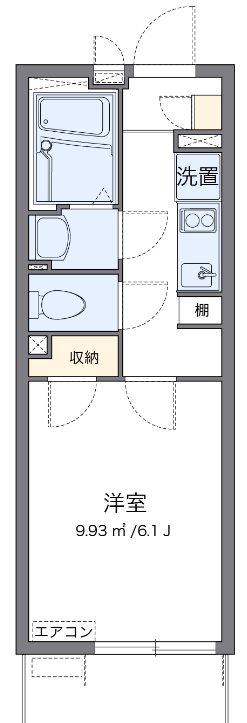 アドバンス川崎(1K/4階)の間取り写真