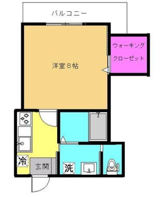 ラルーチェ(1K/1階)の間取り写真