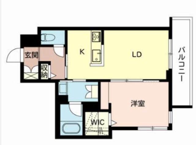CASA NOBLE(1LDK/2階)の間取り写真