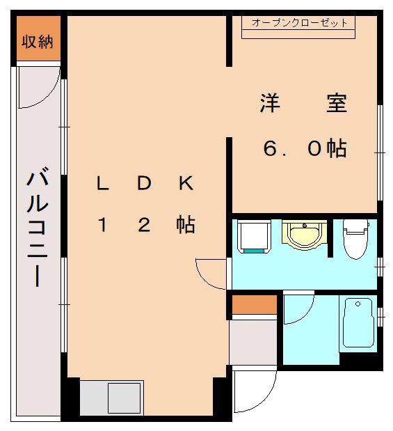 REGIS南丘(1LDK/3階)の間取り写真