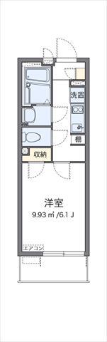 クレイノスペランツァI号館(1K/3階)の間取り写真