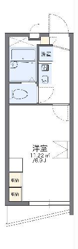 レオパレスアルテ駒沢大学(1K/4階)の間取り写真