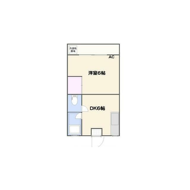 第11島田マンション(1DK/1階)の間取り写真