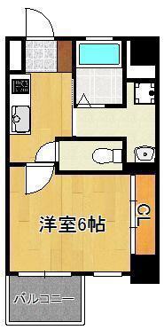 PROTOCITYTOBATA(1K/3階)の間取り写真