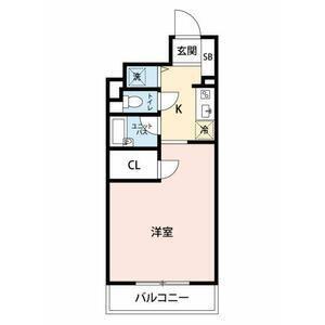 プレミアステージ芝公園II(1K/6階)の間取り写真