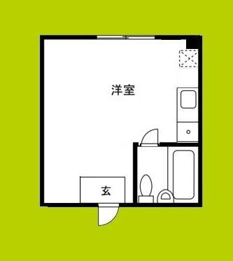 フローラハイツ千代崎(ワンルーム/3階)の間取り写真