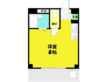 マンションタナカ(ワンルーム/4階)の間取り写真