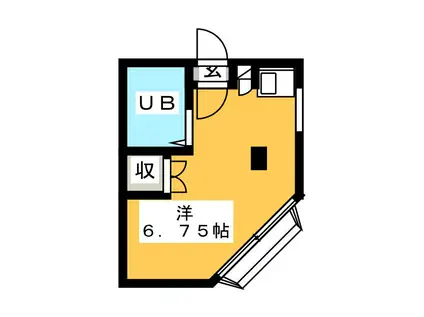 ハイツ・ワセダ(ワンルーム/1階)の間取り写真