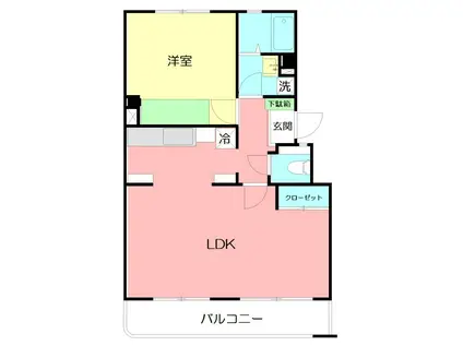 第3河原ハイツ(1LDK/2階)の間取り写真