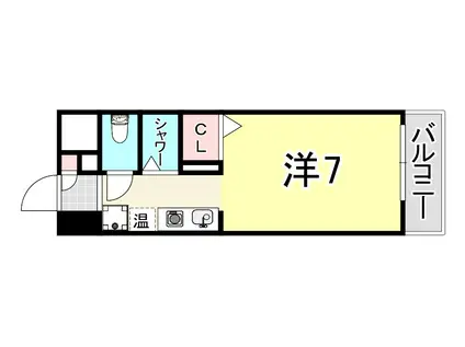 サリュー塚口(ワンルーム/6階)の間取り写真