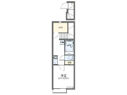 レオネクストプレステージ池田(1K/2階)の間取り写真