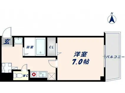 Mプラザ今里弐番館(1K/9階)の間取り写真