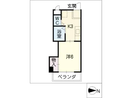 第1須賀ビル(1K/4階)の間取り写真