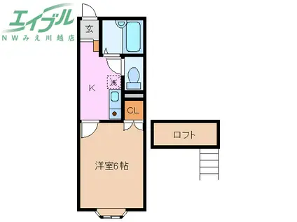 PARC FERME(1K/1階)の間取り写真