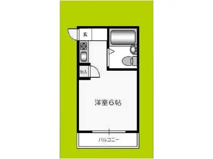 サンライズ関目(ワンルーム/6階)の間取り写真