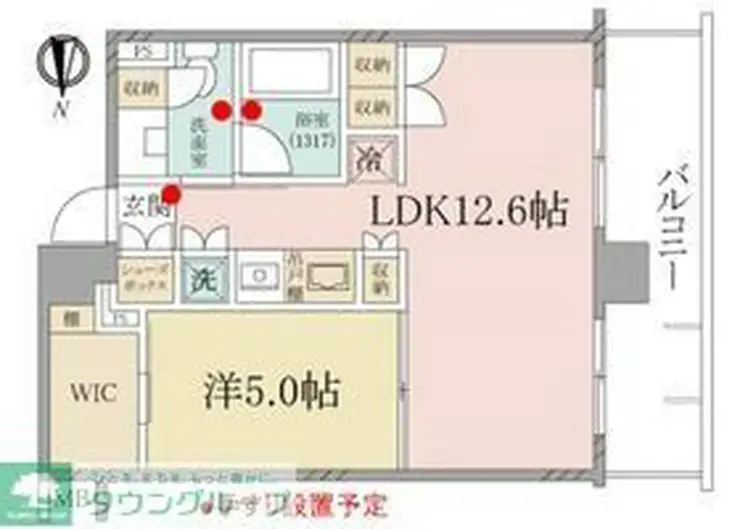 PREMIUM CUBE菊川 5階階 間取り