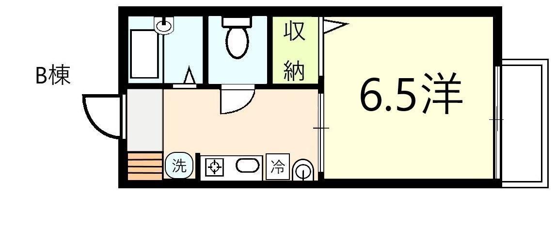 ハイツアベリオ(1K/1階)の間取り写真